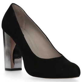 Filippo 1440 Escarpins en Daim Noir le noir 2
