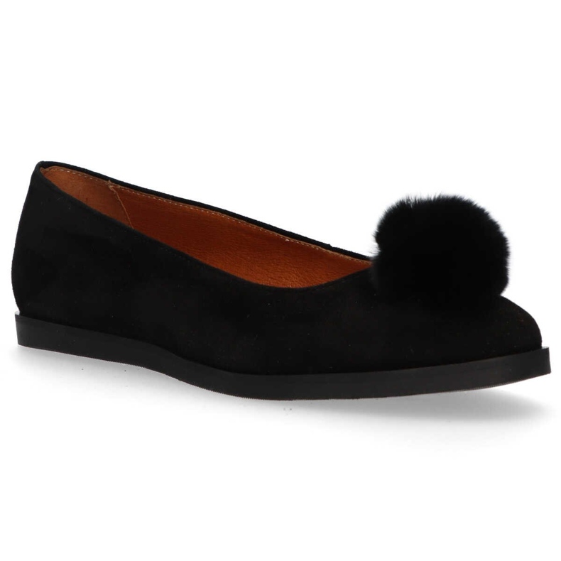 Ballerine Filippo 1320 Daim Noir le noir 2