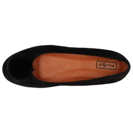 Ballerine Filippo 1320 Daim Noir le noir 4