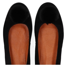 Ballerine Filippo 1320 Daim Noir le noir 5