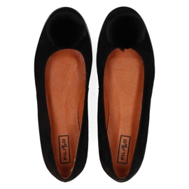 Ballerine Filippo 1320 Daim Noir le noir 6