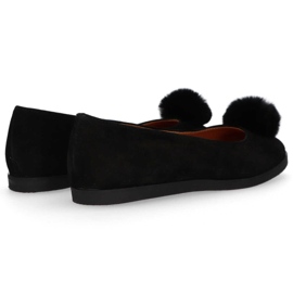 Ballerine Filippo 1320 Daim Noir le noir 7