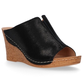 Chaussons en cuir Filippo DK786 / 20 Bk noir le noir 2