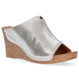 Babouches en cuir Filippo DK786/20 Si argent 2