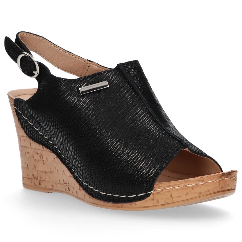 Sandales en cuir Filippo DS784/20 Bk noir 2