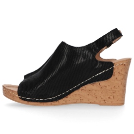 Sandales en cuir Filippo DS784/20 Bk noir le noir 4