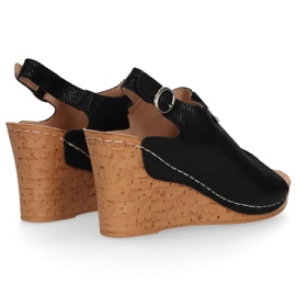 Sandales en cuir Filippo DS784/20 Bk noir le noir 5