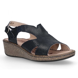 Sandales en cuir Filippo DS097/18 Nv bleu marine 1