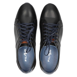 Filippo 1730 chaussures noires D-4 le noir 3