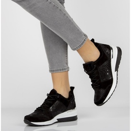 Baskets en cuir Filippo DP1505 / 20 Bk noir le noir 3