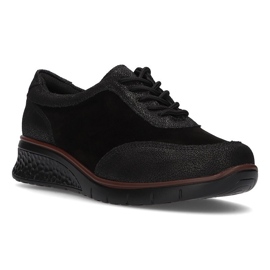 Chaussures en cuir Filippo DP1509 / 20 Bk noir le noir 1