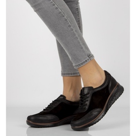 Chaussures en cuir Filippo DP1509 / 20 Bk noir le noir 2