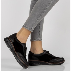 Chaussures en cuir Filippo DP1509 / 20 Bk noir le noir 3