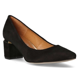 Filippo Premium 2047 Escarpins en daim noir le noir 1