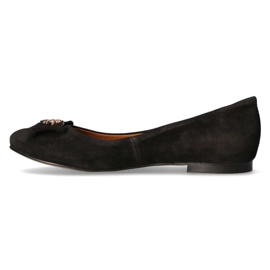 Filippo Premium 2054 Ballerine en Daim Noir le noir 2