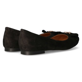 Filippo Premium 2054 Ballerine en Daim Noir le noir 6