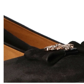 Filippo Premium 2054 Ballerine en Daim Noir le noir 7