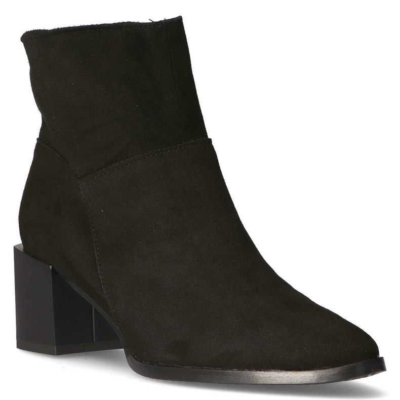 Bottes en cuir Filippo 1605 daim noir le noir 1