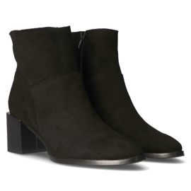 Bottes en cuir Filippo 1605 daim noir le noir 2