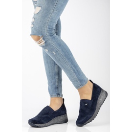 Baskets en cuir Filippo DP1500/20 Nv T bleu marine 2 Baskets en cuir Filippo DP1500/20 Nv T bleu marine 2