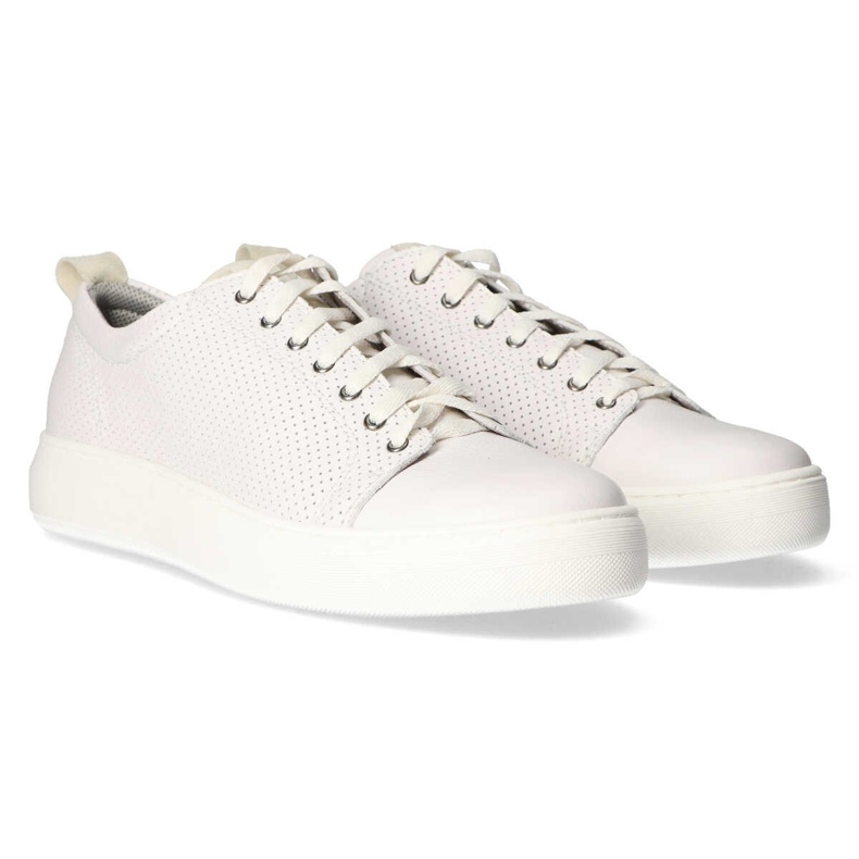Chaussures en cuir Filippo 1476 Blanc blanche 2 Chaussures en cuir Filippo 1476 Blanc blanche 2