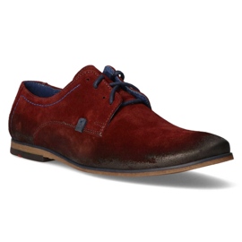 Chaussures en cuir Filippo 239 velours bordeaux rouge 1 Chaussures en cuir Filippo 239 velours bordeaux rouge 1