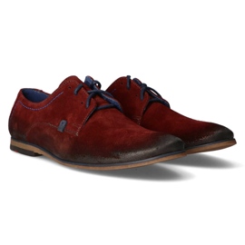 Chaussures en cuir Filippo 239 velours bordeaux rouge 2 Chaussures en cuir Filippo 239 velours bordeaux rouge 2