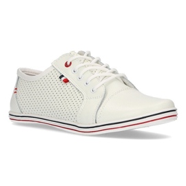 Chaussures en cuir Filippo DP009 / 21 Wh blanc blanche 1