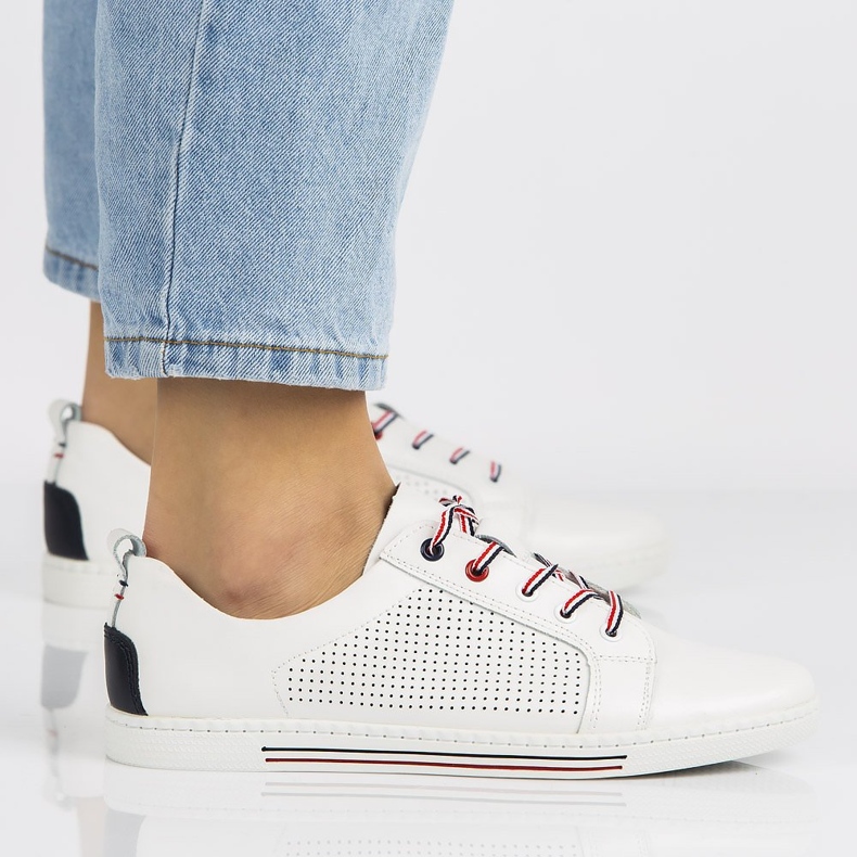 Chaussures en cuir Filippo DP008 / 21 Wh blanc 2