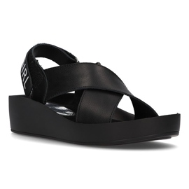 Sandales en cuir Filippo DS2060/21 Bk noir 2
