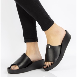 Chaussons en cuir Filippo DK2059/21 Bk noir 1