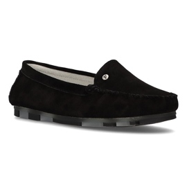 Mocassins en cuir Filippo DP2037 / 21 Bk noir 1