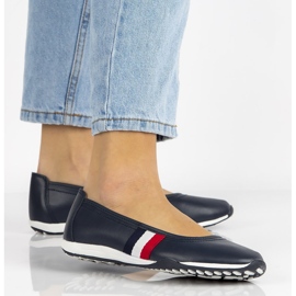 Chaussures en cuir Filippo DP2063/21 Nv bleu marine 2