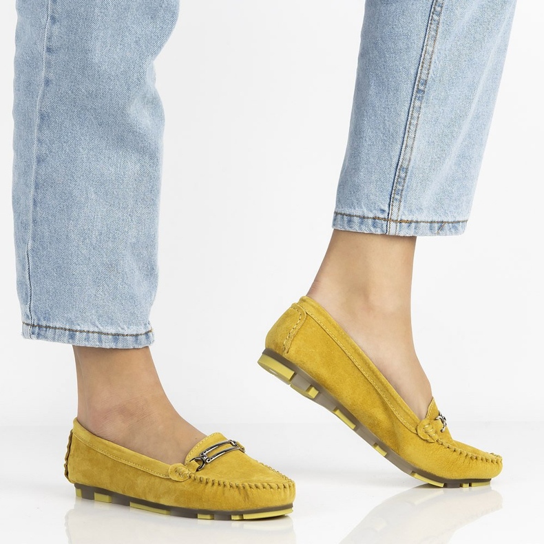 Mocassins en cuir Filippo DP1202 / 21 Yl jaune 2