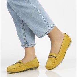 Mocassins en cuir Filippo DP1202 / 21 Yl jaune 3