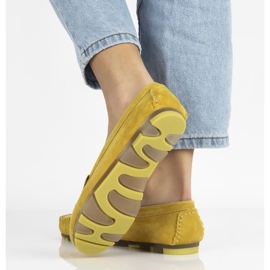 Mocassins en cuir Filippo DP1202 / 21 Yl jaune 4