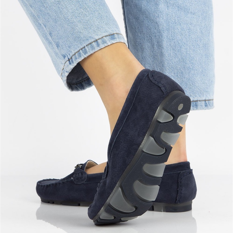 Mocassins en cuir Filippo DP1202/21 Nv bleu marine 2