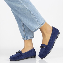 Mocassins en cuir Filippo DP1202/21 Bl bleu 2