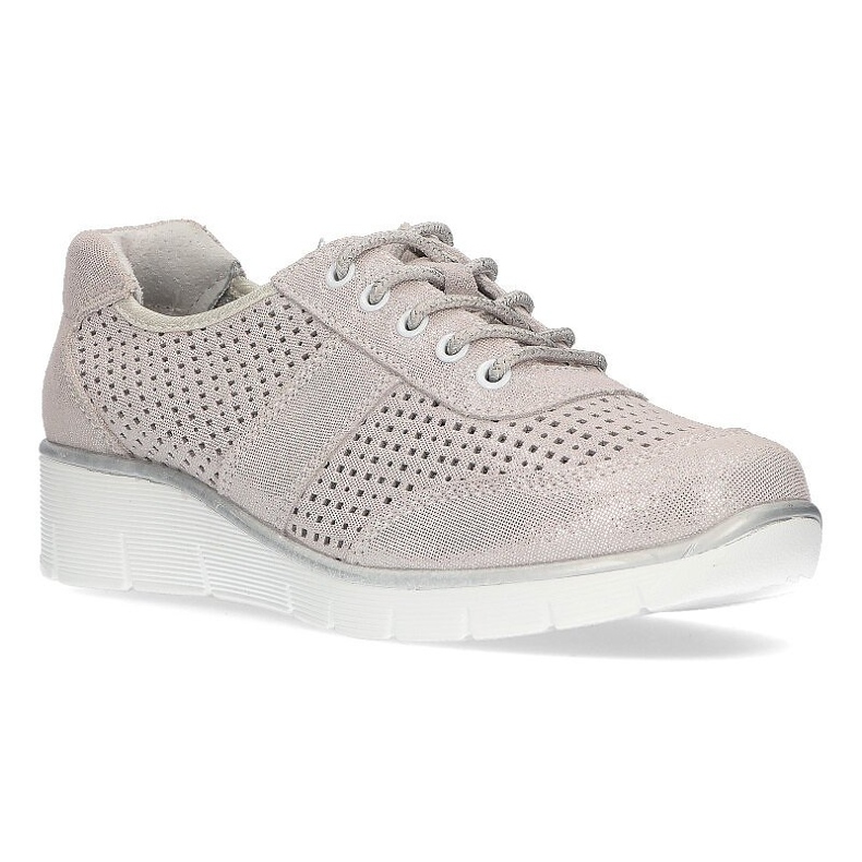 Chaussures en cuir Filippo DP028 / 21 Si argentées à lacets 1 Chaussures en cuir Filippo DP028 / 21 Si argentées à lacets 1