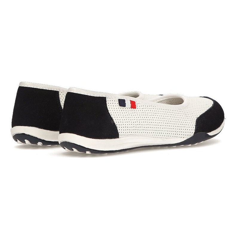Chaussures en cuir Filippo DP142/21 Wh Nv blanc et bleu marine 1