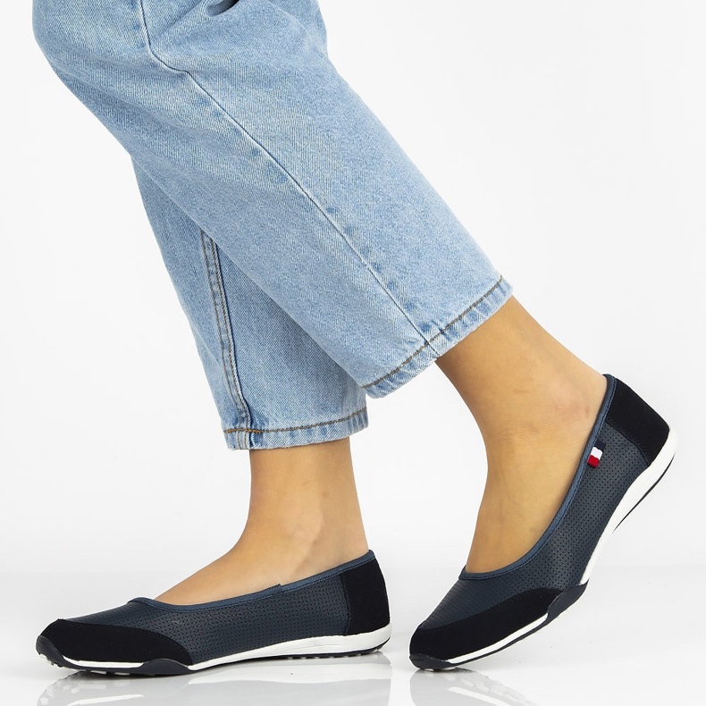 Chaussures en cuir Filippo DP142/21 Nv bleu marine 2