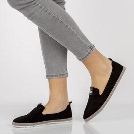 Chaussures en cuir Filippo DP081 / 21 Bk noir le noir 2