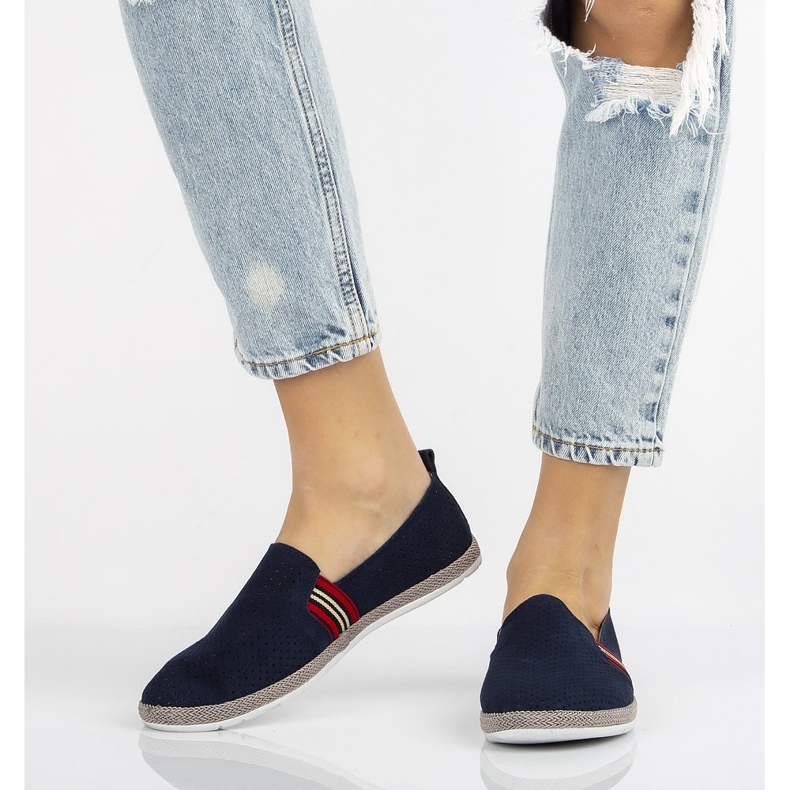 Chaussures en cuir Filippo DP2309/21 Nv bleu marine 2