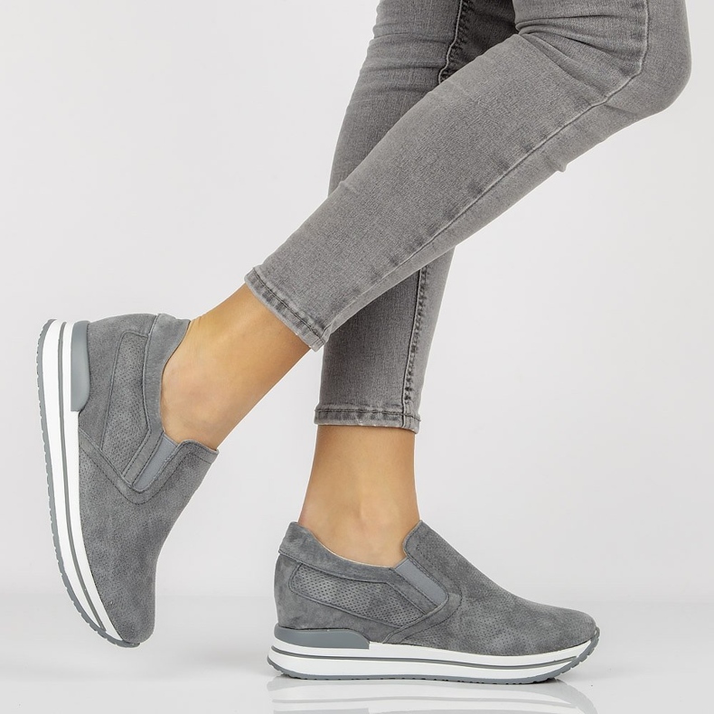 Baskets en cuir Filippo DP1512 / 21 Gr gris 1 Baskets en cuir Filippo DP1512 / 21 Gr gris 1