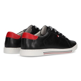 Chaussures en cuir Filippo DP2154 / 21 Bk noir le noir 6