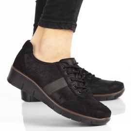 Chaussures en cuir Filippo DP028 / 21 Bk noir le noir 1