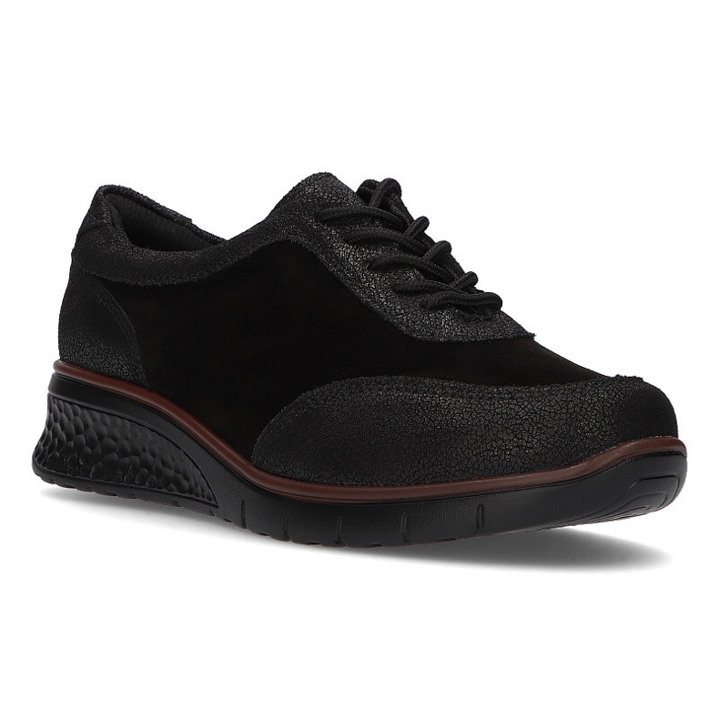 Chaussures en cuir Filippo DP1509 / 21 Bk noir le noir 1