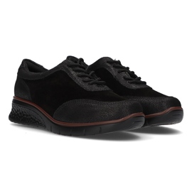 Chaussures en cuir Filippo DP1509 / 21 Bk noir le noir 4