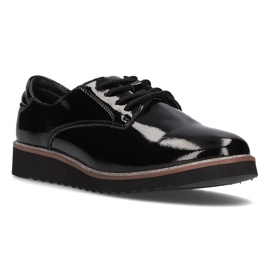 Chaussures en cuir Filippo DP1514 / 21 Bk noir le noir 1
