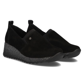 Baskets en cuir Filippo DP1500/21 Bk noir le noir 3